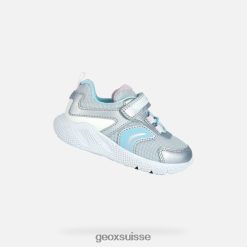 Geox bébé sprintye Argent / ciel R28ZDT2016 Geox Bottes Femme