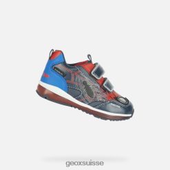 Geox bébé todo marine / rouge R28ZDT1425 Geox Bottes Femme