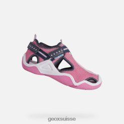 Geox chariot fuchsia / marine R28ZDT1050 Geox Bottes Femme