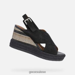 Geox femme ponza noir R28ZDT1734 Geox Bottes Femme