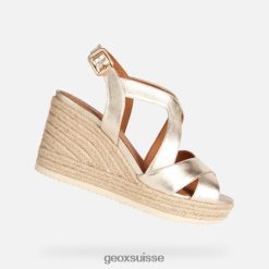 Geox femme ponza or léger R28ZDT158 Chaussures Geox Suisse