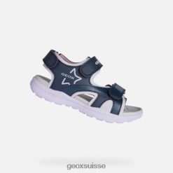 Geox fille de vaniett marine / orchidée R28ZDT1141 Geox Suisse