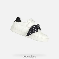 Geox fille djrock blanc / noir R28ZDT1889 Chaussures Geox Suisse