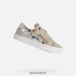 Geox fille kilwi beige / argent R28ZDT1178 Chaussures Geox Suisse