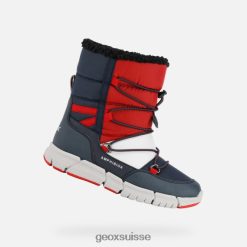 Geox flexyper abx boy marine / rouge R28ZDT1362 Geox Bottes Femme