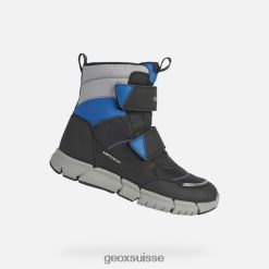 Geox flexyper abx junior noir / royal R28ZDT1072 Geox Suisse