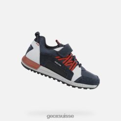 Geox garçon alben marine / rouge R28ZDT1388 Chaussures Geox Suisse