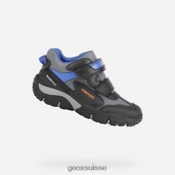 Geox garçon baltique noir / royal R28ZDT1412 Chaussures Geox Suisse