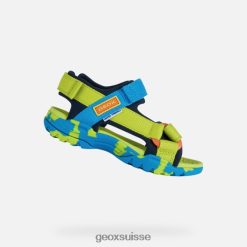 Geox garçon boréal chaux / ciel R28ZDT1962 Geox Bottes Femme