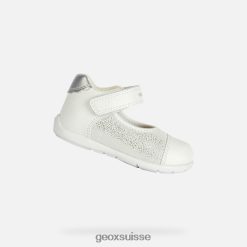 Geox kaytan bébé fille blanc / argent R28ZDT2023 Geox Suisse