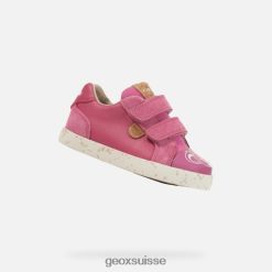 Geox kilwi bébé fuchsia / blanc R28ZDT1544 Chaussures Geox Suisse