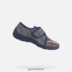 Geox nymel junior gris / marine R28ZDT1922 Chaussures Geox Suisse