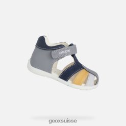 Geox petit garçon elthan gris / marine R28ZDT1483 Geox Suisse