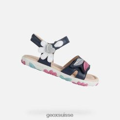Geox sandale haïti fille marine / blanc R28ZDT1177 Geox Suisse