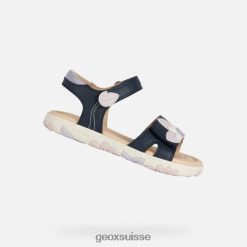 Geox sandale haïti fille marine / rose R28ZDT1087 Geox Suisse