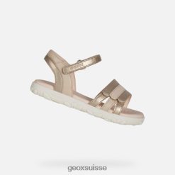 Geox sandale haïti fille platine R28ZDT1025 Chaussures Geox Suisse