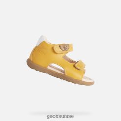 Geox sandale macchia bébé jaune ocre R28ZDT1616 Chaussures Geox Suisse