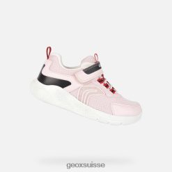 Geox sprintye fille rose clair / noir R28ZDT1899 Geox Bottes Femme