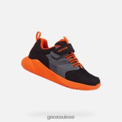 Geox sprintye garçon noir / orange R28ZDT1310 Chaussures Geox Suisse