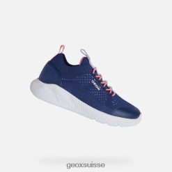 Geox sprintye junior Marine / Fuchsia R28ZDT1056 Geox Bottes Femme