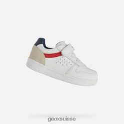 Geox tout-petit du djrock blanc / rouge R28ZDT1579 Geox Suisse