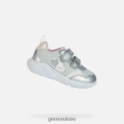 Geox tout-petit sprintye Argent / rose R28ZDT1459 Geox Suisse